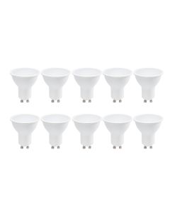 Pack com 10 lâmpadas LED gu10 7w 770lm 4000k branco neutro smd2835