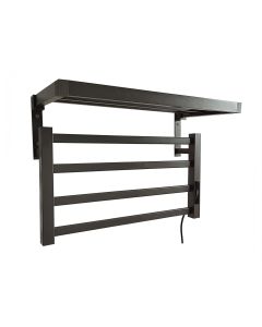Toalheiro elétrico com estante ntw-09 55w painel táctil