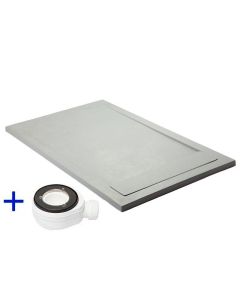 Base de duche de resina 180x90 premium ambiente cinza ral 7037  90x180