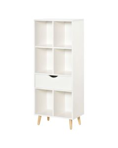 Estante 50x29.5x120 cm color blanco Homcom, casa - móveis de armazenamento