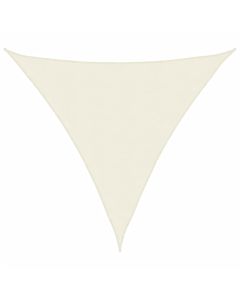 Para-sol estilo vela tecido oxford triangular 3x3x3 m cor creme
