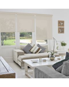 Estore de rolo screen  abertura 10%  linen sand 150 x 190cm