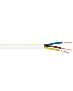 H05VV-F 3G1.5mm rolo de cabo branco 10m