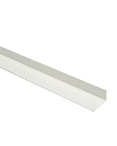 ÂNGULO DE LADOS DESIGUAIS DE PVC BRANCO 200 X 2,5 X 1,5 cm
