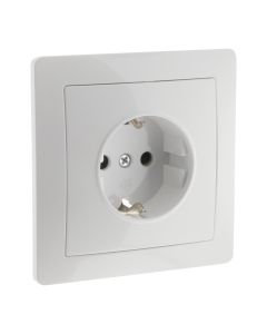 Tomada schuko branco