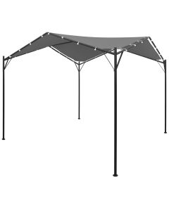 Gazebo vidaxl cinza antracite 4x4 m