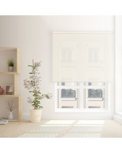 Estore de rolo screen  abertura 10%  branco linho 150 x 190cm