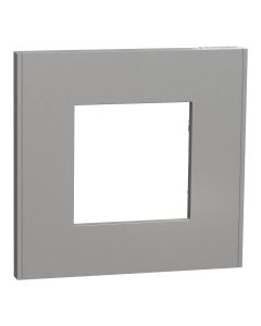 Moldura 1 elemento New Unica Alumínio Schneider