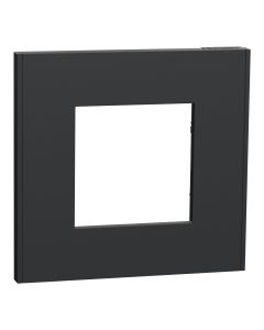 Moldura 1 elemento New Unica Antracite Schneider