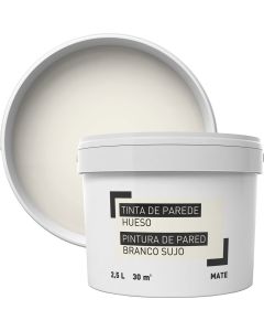 Tinta para paredes branco roto 2,5 l
