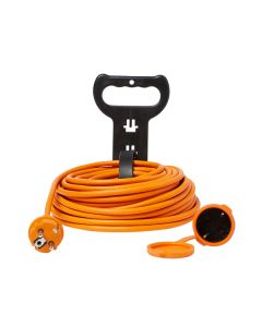 EXTENSÃO DE CABO DIALL H05VV-F LARANJA 3 X 1,5 MM² 20 M COM TAPA