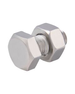 PERNO E PORCA SEXTAVADA 8 X 16 mm 10 UNIDADES