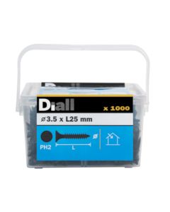 Parafusos de fosfato para gesso PH 3,5x25 1000 unidades