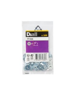 Anilha larga M4 Diall 100 unidades