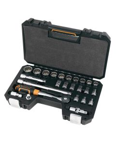 Conjunto de chaves de caixa 1/2" 25 peças magnusson