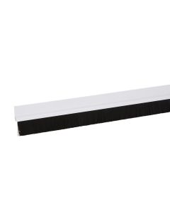 CALAFETAGEM ADESIVA PVC SOB PORTA COM ESCOVA CASTANHO 25 mm x 1 m