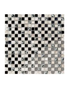 Malha de mosaico mecine cinzento 30 x 30 cm
