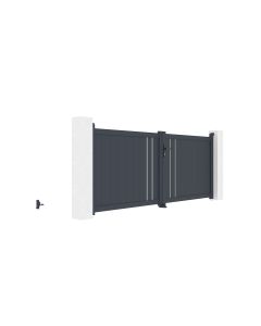 Pack portão giratório elétrico 3,5m h.160cm giona + ranger b150 motorização