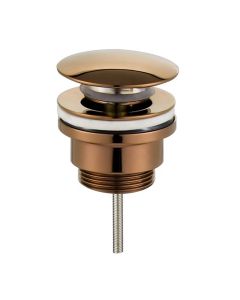 Kibath válvula click clack para lavatorios acabamento rose gold em latão