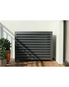 Capa ar condicionado alumínio cinzento aneto 69x94x43 cm
