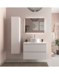 Móvel de banheiro bequia 80 cm branco|com pia