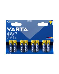 8 PILHAS ALCALINAS AA VARTA