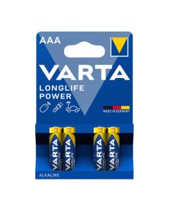 4 PILHAS ALCALINAS AAA VARTA
