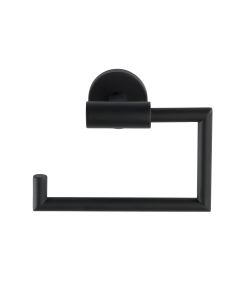 Porta-rolos de aço inoxidável Bosio preto