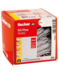 Bucha SX Plus com parafuso 8x40mm 10un Fischer