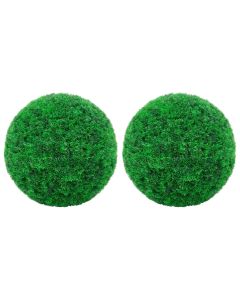 Bolas artificiais de buxo 2 peças 35 cm