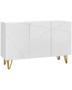 Aparador para sala 120x40x75 cm color blanco Homcom