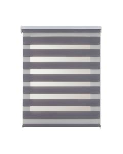 Estores noite e dia, estore de rolo duplo tecido prata 140 x 250 cm