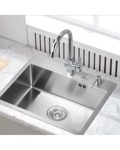Pia de cozinha auralum 1 tigela 55x45x18,5cm pia de aço inoxidável 304 com