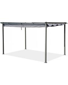 Pérgula com teto retrátil - 3 x 4 m - antracite