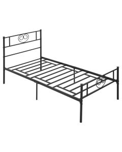 Estrutura de cama individual 95x196x100 cm aço Homcom, casa - quarto