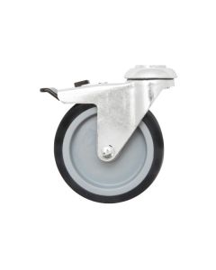 RODA GIRATÓRIA Ø 10 CM COM PASSADOR E TRAVÃO