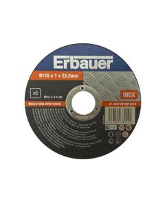Pack Discos de Corte 115 mm Erbauer 5 Uds