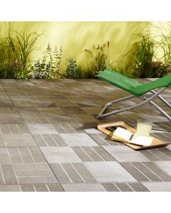Loseta de composite Neilio 40x40cm castanho Blooma