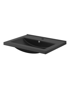 Lavatorio ceramico Napold preto mate 100 cm Cooke & Lewis