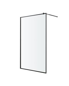 Resguardo de duche Fixo Elna Preto 120 cm Cooke & Lewis