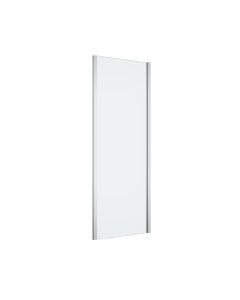 Resguardo de duche fixo transparente 80cm cromado Calia Cooke & Lewis
