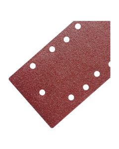 5 folhas de lixa de um terço de folha orbital com gancho e argola grão 80 93x185mm Titan