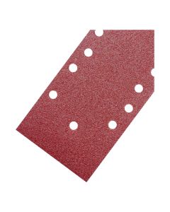 5 folhas de lixa de um terço de folha orbital grão 80 93x230mm Titan