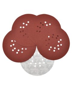 5 folhas de lixa para lixadora de parede grão 80 225mm Titan