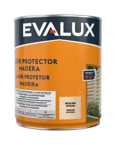 Lasur à base de água 4 satinado incoloro 750 ml Evalux