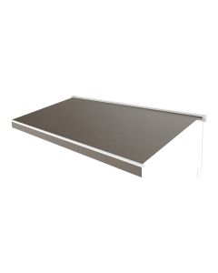 Toldo manual semi cofre 4x3m taupe poly Blooma