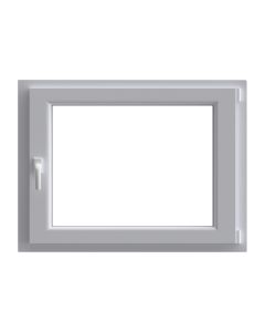 Janela em pvc oscilobatente branca 60x100 cm
