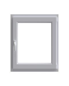 Janela em pvc oscilobatente branca direita 100x80 cm