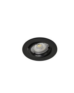 Downlight embutido led preto orientável Cooke & Lewis