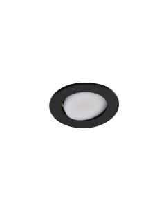 Downlight embutido led preto regulável orientável Cooke & Lewis